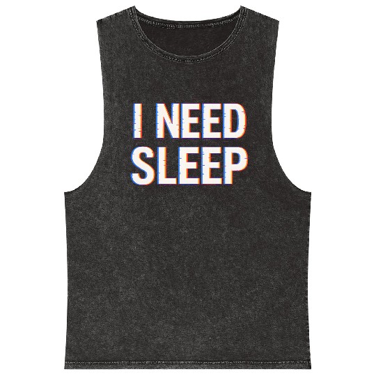 404 Fun Not Found – Retro Y2K Glitch Meme Mineral Wash Tank Tops