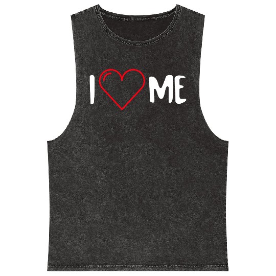 I Love Me Mineral Wash Tank Tops