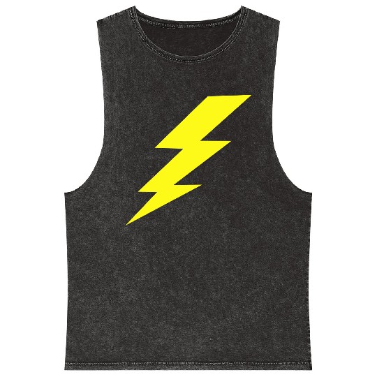 Lightning Bolt Mineral Wash Tank Tops