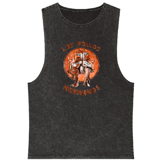 los pollos hermanos Mineral Wash Tank Tops