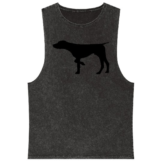 German Shorthaired Pointer Mineral Wash Tank Tops