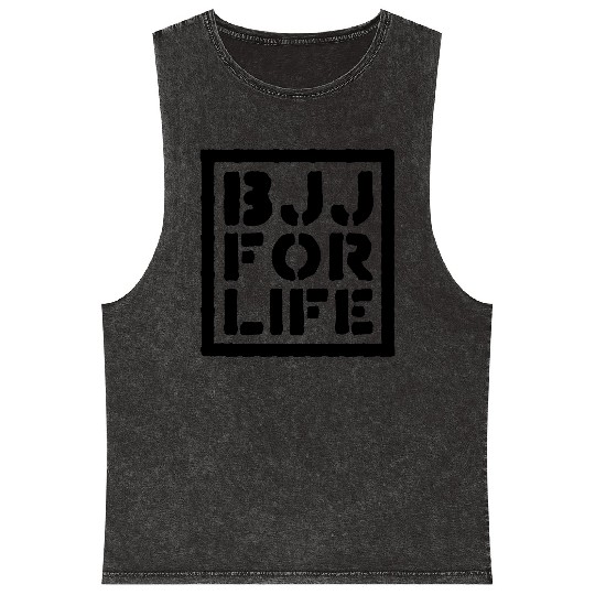 brazilian jiu jitsu bjj for life 02 Mineral Wash Tank Tops