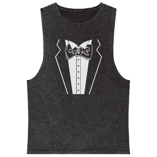 tuxedo Mineral Wash Tank Tops