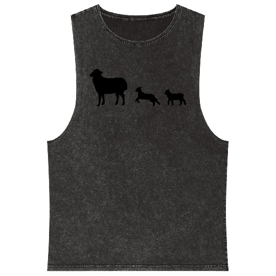 Sheep, lamb, lambs Mineral Wash Tank Tops
