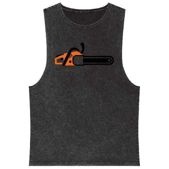 Chainsaw Mineral Wash Tank Tops