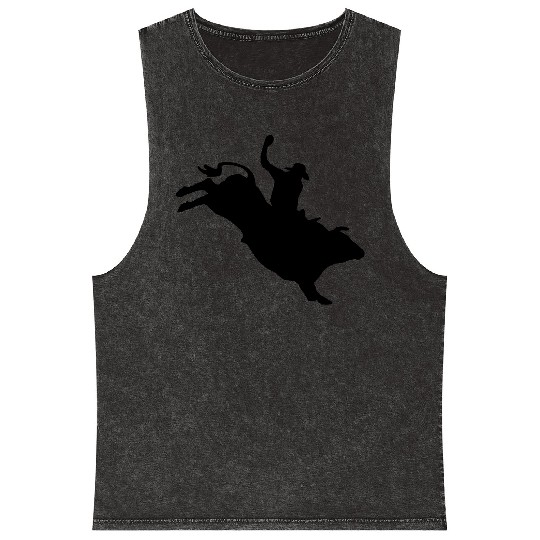 Western Rodeo - Bullrider Mineral Wash Tank Tops