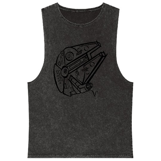 Millennium Falcon [Artist Rendering 4] Mineral Wash Tank Tops