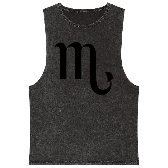 ★♥Best Star Sign Scorpio Symbol-Love Scorpio♥★ Mineral Wash Tank Tops