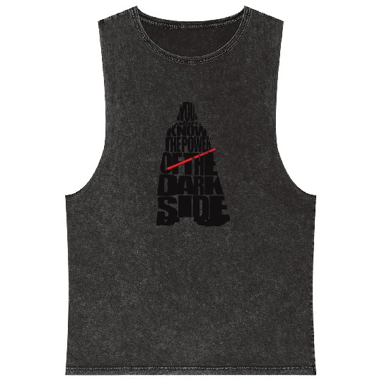 Cool Star Wars Darth Vader typography Mineral Wash Tank Tops