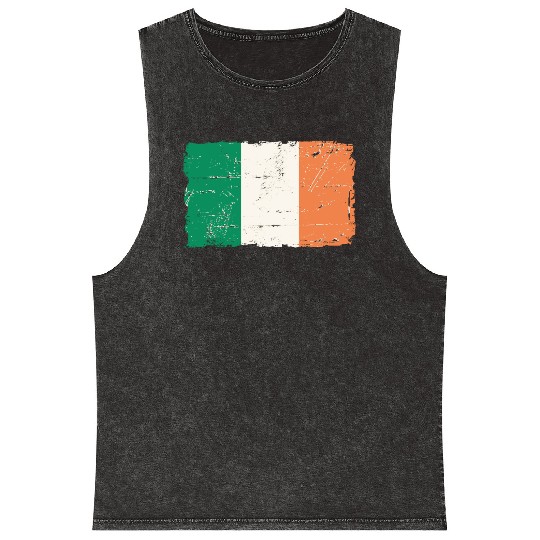 Ireland Flag Mineral Wash Tank Tops