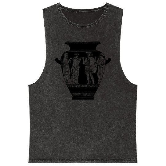 Greek vase 5 Mineral Wash Tank Tops