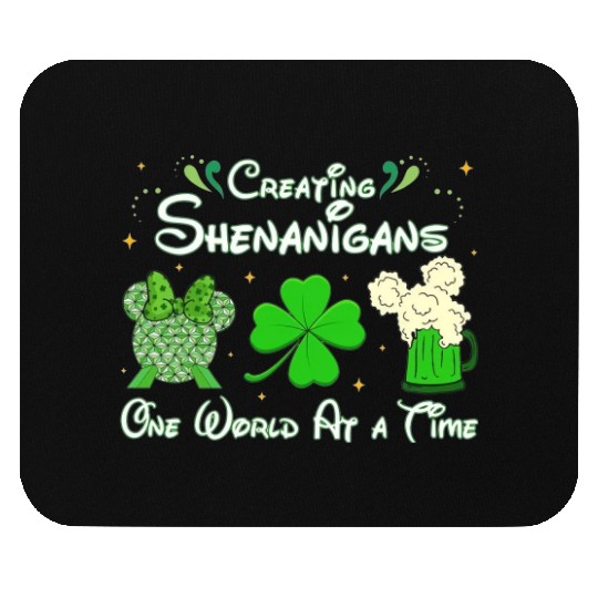 St Patricks Day Disney Epcot Mouse Pads, Creating Shenanigans St Patricks Day Mouse Pads