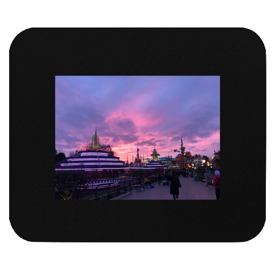 Paris Castle Pink - Disneyland Paris - Mouse Pads