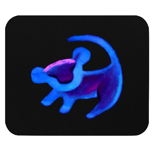 Disney Lion King Simba Cave Painting Blue Hue Mouse Pads, Magic Kingdom