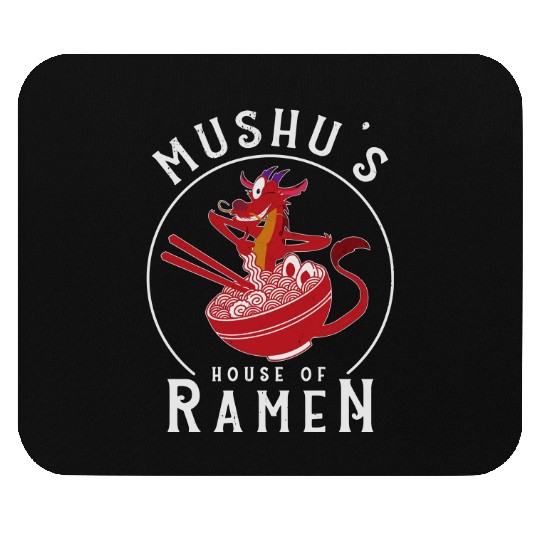 Retro Mushu's House Of Ramen Mouse Pads / Mushu Dragon Mulan Disney Mouse Pads