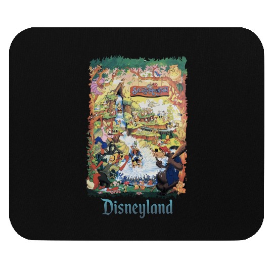 Retro Disneyland Splash Mountain | Disney Characters Splash Mountain Mouse Pads