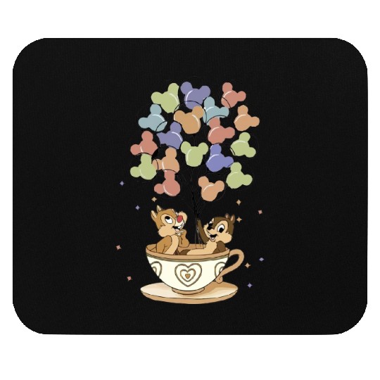 Disney Chip And Dale Teacup Balloons Mouse Pads, Double Trouble Mouse Pads