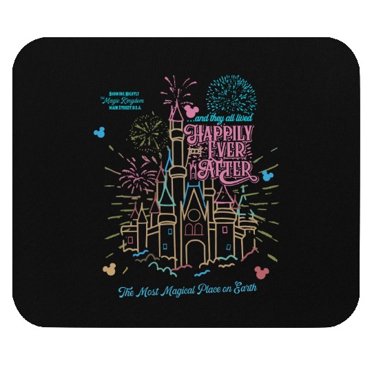 Happily Ever After Magic Kingdom Tour Comfort Mouse Pads, Disneyworld Mouse Pads