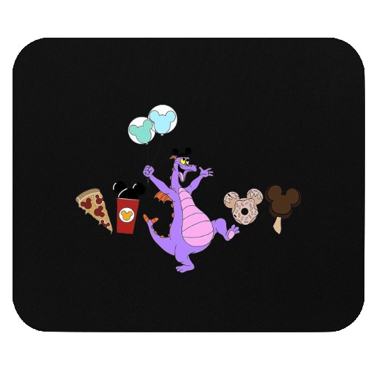 Figment Disney Snacks Mouse Pads, Disney Mode Mouse Pads, Disney Snacks Mouse Pads