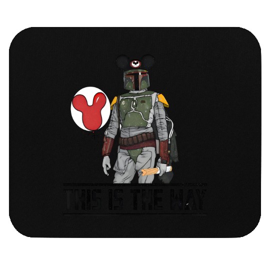 This Is The Way Mandalorian Mouse Pads Disney Mickey Mouse Ears Mouse Pads