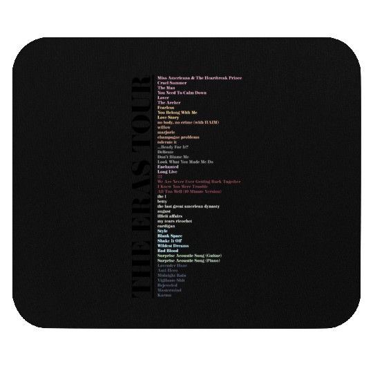 eras tour UPDATED SETLIST Mouse Pads