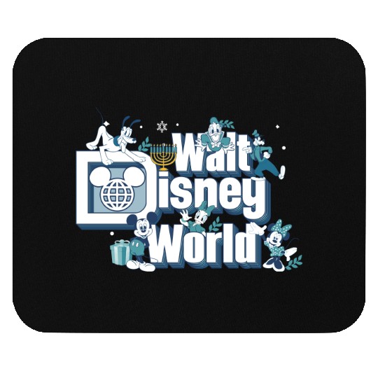 Mickey Friends Happy Hanukkah Mouse Pads, Disney Dreidel Menorah Mouse Pads