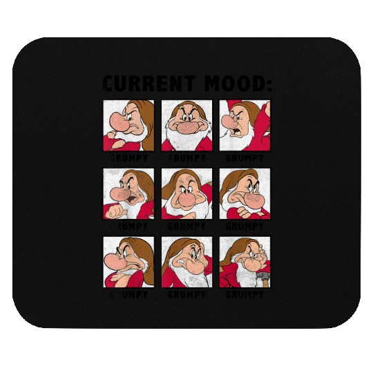 Disney Snow White Current Mood Always Grumpy Gra Mouse Pads