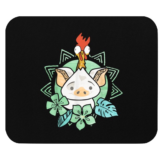 Disney Moana Pua Hei Hei Tropical Graphic TShirt Mouse Pads