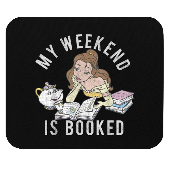 Disney Beauty And The Beast Belle My Weekend Is Mouse Pads