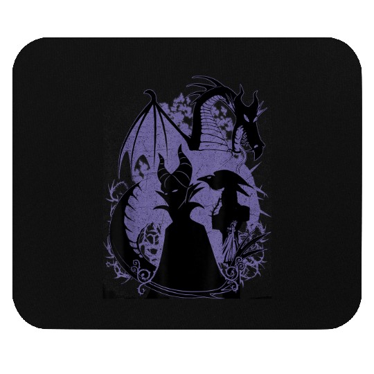 Disney Sleeping Beauty Maleficent Dragon Silhoue Mouse Pads