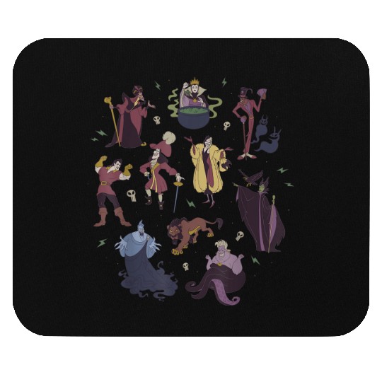 Disney Villains Group Shot Doodles 9286 Mouse Pads