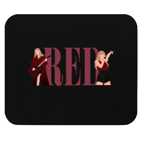 TaylorSwift Red eras tour art Mouse Pads