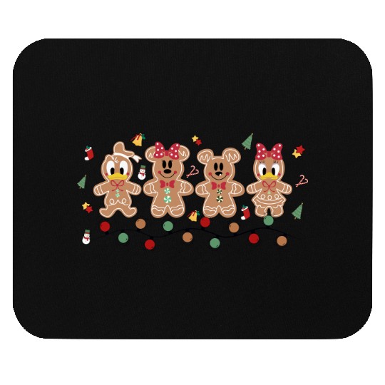 Vintage Disney Mickey Gingerbread Mouse Pads, Gingerbread Mickey and Friends
