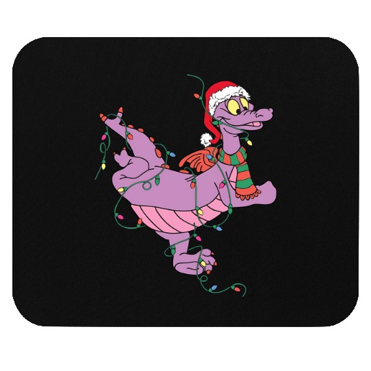 Santa Figment Dragon Lights Christmas Light  Mouse Pads, Disney
