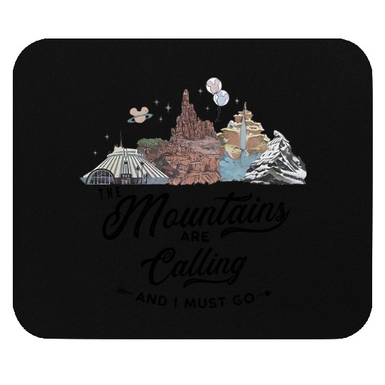 The Mountains Are Calling Mouse Pads | Disney Rides: Space, Thunder, Splash, Everest