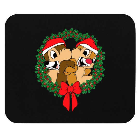 Disney Chip and Dale Christmas Wreath Mouse Pads, Disney Chip