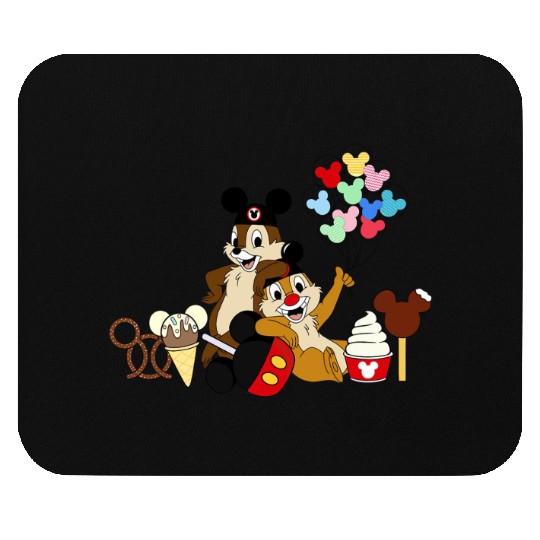 Disney Family Mouse Pads | Disney Sibling Mouse Pads | Chip and Dale Snacks Mouse Pads