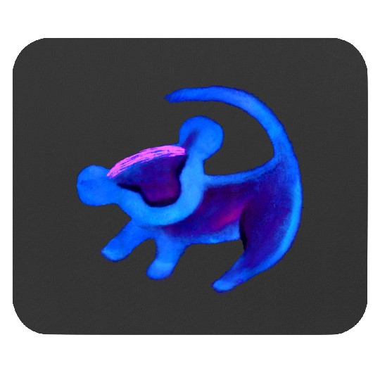 Disney The Lion King Simba Cave Painting Blue Hue Mouse Pads