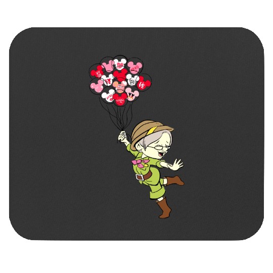 Carl And Ellie Valentine_s Day, Up Balloons Disney Valentine Mouse Pads