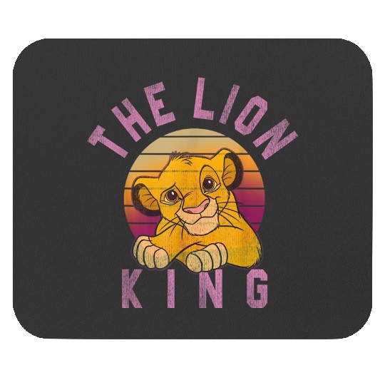 Disney Lion King Sweet Simba Striped Sunset Mouse Pads