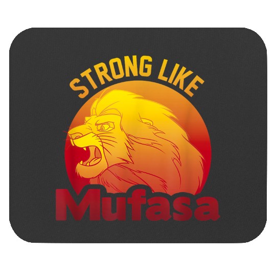 Disney The Lion King Strong Like Mufasa Sunset Logo Mouse Pads