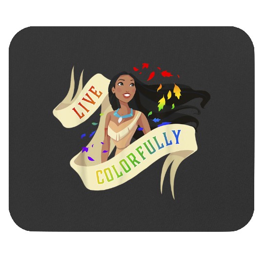 Disney Pocahontas Rainbow Live Colorfully Portrait Mouse Pads