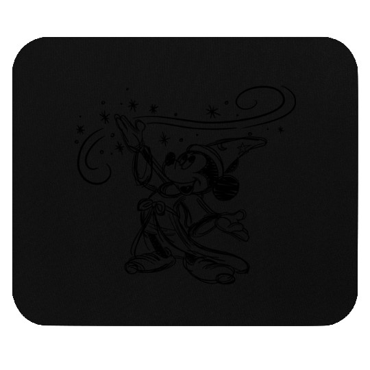 Sketched Sorcerer Mickey Mouse Pads, Matching Disney Mouse Pads, Classic Mickey Mouse Pads