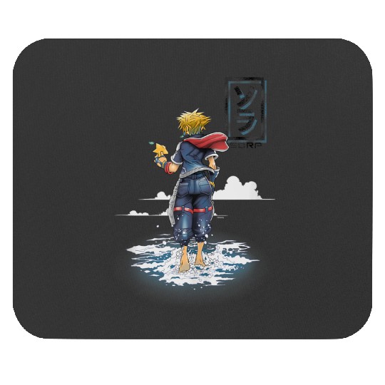 Disney Kingdom Hearts Sora Walking On Water Big Chest Poster Mouse Pads
