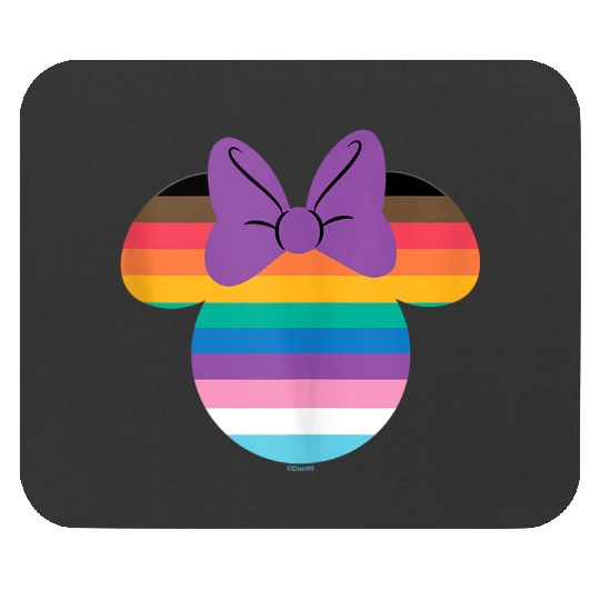 Disney Minnie Mouse Pride Inclusive Rainbow Head Icon Fill Mouse Pads