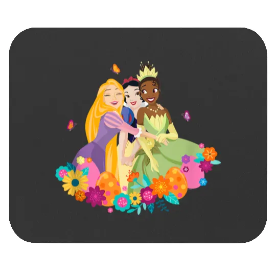 Disney Princess Rapunzel Snow White Tiana Spring Easter Eggs Gifts Mouse Pads