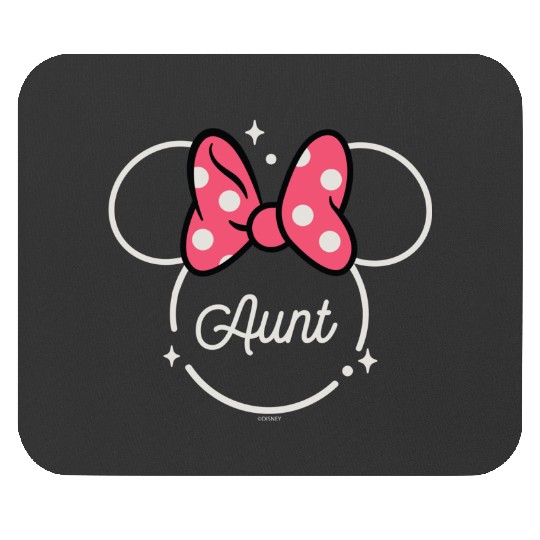 Disney Minnie Mouse Aunt Family Head Icon Magic Mothers Day Long Sleeve Mouse Pads