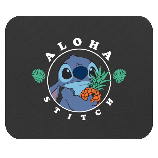 Disney Lilo Stitch Aloha Cute Stitch Tropical Chest Shot Mouse Pads