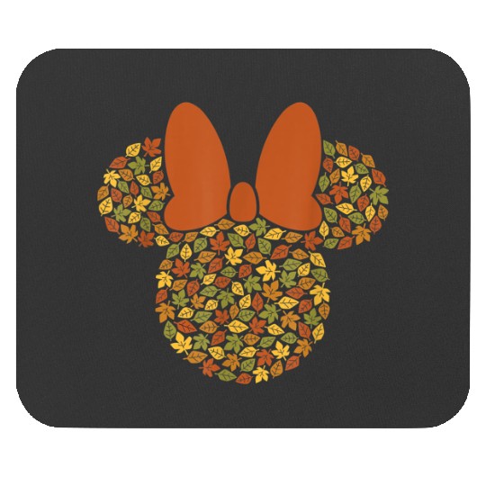 Disney Minnie Mouse Icon Autumn Fall Leaves Mouse Pads