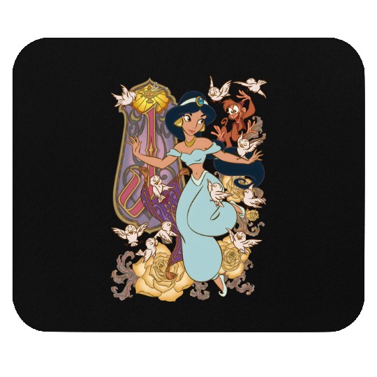 Princess Jasmine Aladdin  Color Mouse Pads, Disney Mouse Pads